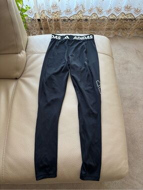 adidas Black Logo Waistband Training Tights